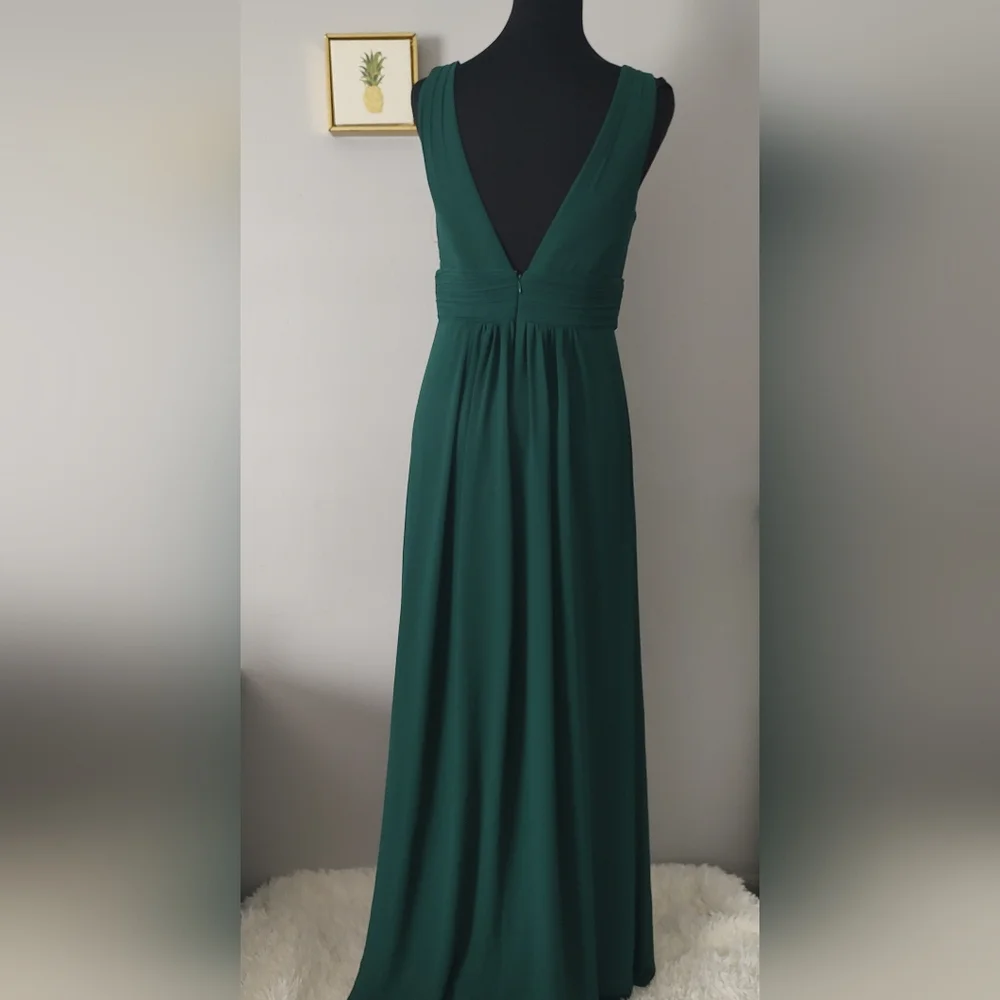 Ever Pretty  Maxi dress Prom Bridesmaid Party V Neck Empire Waist Chiffon Sz 10 - Picture 7 of 10